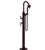 Rubinet 3GLAL Floor Mount Tub Filler With Hand Held Shower