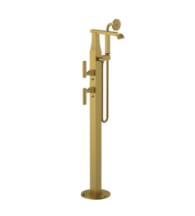 Rubinet 3GMQL Floor Mount Tub Filler With Hand Held Shower - Parent