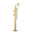 Rubinet 3GMQL Floor Mount Tub Filler With Hand Held Shower