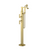 Rubinet 3GMQL Floor Mount Tub Filler With Hand Held Shower