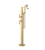 Rubinet 3GMQL Floor Mount Tub Filler With Hand Held Shower