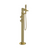 Rubinet 3GRSQ Floor Mount Tub Filler With Hand Held Shower