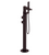 Rubinet 3GRSQ Floor Mount Tub Filler With Hand Held Shower