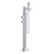 Rubinet 3GRSQ Floor Mount Tub Filler With Hand Held Shower