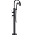 Rubinet 3GRTL Floor Mount Tub Filler with Hand Held Shower