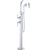 Rubinet 3GRTL Floor Mount Tub Filler with Hand Held Shower