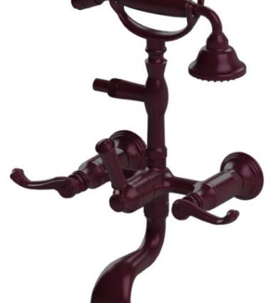 Rubinet 3WETL Wall Mount Tub Filler With Hand Held Shower