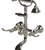 Rubinet 3WETL Wall Mount Tub Filler With Hand Held Shower