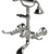 Rubinet 3WETL Wall Mount Tub Filler With Hand Held Shower
