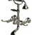 Rubinet 3WETL Wall Mount Tub Filler With Hand Held Shower