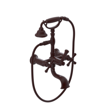 Rubinet 3WFMC Wall Mount Tub Filler With Hand Held Shower