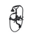 Rubinet 3WFMC Wall Mount Tub Filler With Hand Held Shower