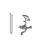 Rubinet 3WHXC Wall Mount Tub Filler With Hand Held Shower