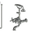 Rubinet 3WHXC Wall Mount Tub Filler With Hand Held Shower