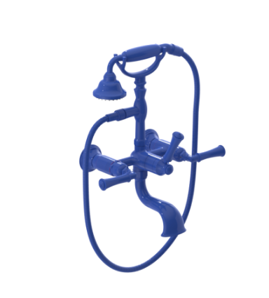 Rubinet 3WRVL Wall Mount Tub Filler With Hand Held Shower