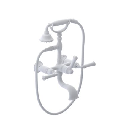 Rubinet 3WRVL Wall Mount Tub Filler With Hand Held Shower