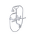 Rubinet 3WRVL Wall Mount Tub Filler With Hand Held Shower
