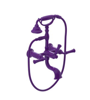 Rubinet 3WRVL Wall Mount Tub Filler With Hand Held Shower