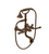 Rubinet 3WRVL Wall Mount Tub Filler With Hand Held Shower