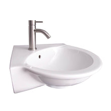 Load image into Gallery viewer, Barclay 4-231 Evolution Corner Wall Hung Basin 1- Hole
