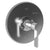 Newport Brass 4-3234BP Pardees Balanced Pressure Shower Trim Plate with Handle. Less showerhead, arm and flange. - Parent