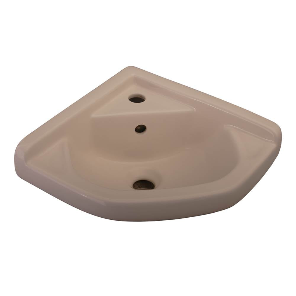 Barclay 4-750 Corner Sink 14 x 14 1- Hole Includes Hangers