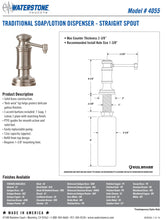 Load image into Gallery viewer, Waterstone 4100-18-4 Towson Kitchen Faucet - 18&quot; Articulated Spout 4pc. Suite