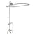 Barclay 4063-MC Elephant Spout Shower Riser Shower head Crs Holder