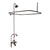 Barclay 4063-PL Elephant Spout Shower Riser Shower head Lever Holder