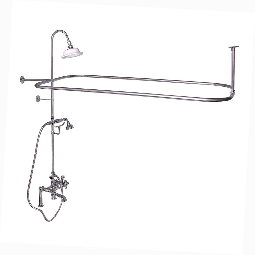 Barclay 4065-MC Elephant Spout Shower Unit Riser Shower Head Hand Shower Cross Holder