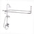 Barclay 4065-MC Elephant Spout Shower Unit Riser Shower Head Hand Shower Cross Holder