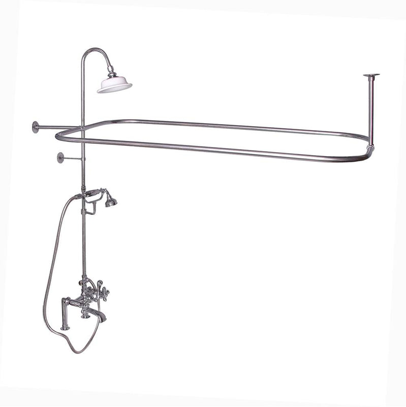 Barclay 4065-MC Elephant Spout Shower Unit Riser Shower Head Hand Shower Cross Holder
