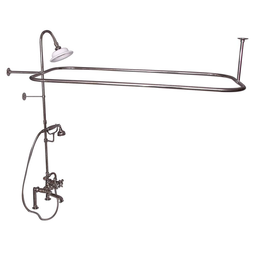 Barclay 4065-MC Elephant Spout Shower Unit Riser Shower Head Hand Shower Cross Holder