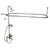 Barclay 4065-MC Elephant Spout Shower Unit Riser Shower Head Hand Shower Cross Holder