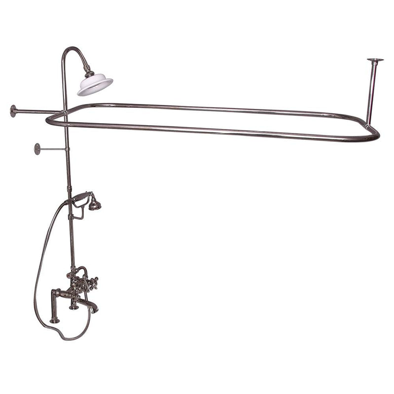 Barclay 4065-MC Elephant Spout Shower Unit Riser Shower Head Hand Shower Cross Holder