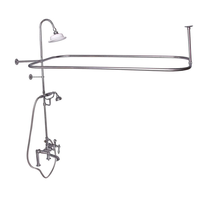 Barclay 4065-ML Elephant Spout Shower Unit Riser Shower Head Hand Shower Lever Holder