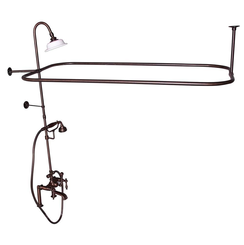 Barclay 4065-ML Elephant Spout Shower Unit Riser Shower Head Hand Shower Lever Holder