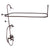 Barclay 4065-ML Elephant Spout Shower Unit Riser Shower Head Hand Shower Lever Holder