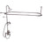 Barclay 4065-ML Elephant Spout Shower Unit Riser Shower Head Hand Shower Lever Holder