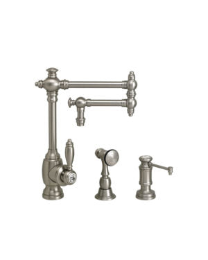 Waterstone 4100-12-2 Towson Kitchen Faucet - 12" Articulated Spout 2pc. Suite