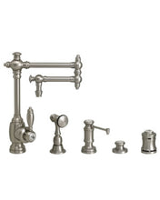 Load image into Gallery viewer, Waterstone 4100-12-4 Towson Kitchen Faucet - 12&quot; Articulated Spout 4pc. Suite