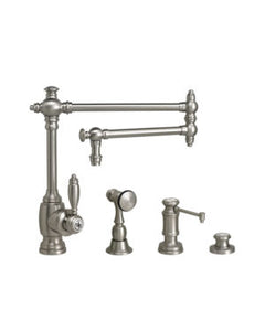 Waterstone 4100-18-3 Towson Kitchen Faucet - 18" Articulated Spout 3pc. Suite