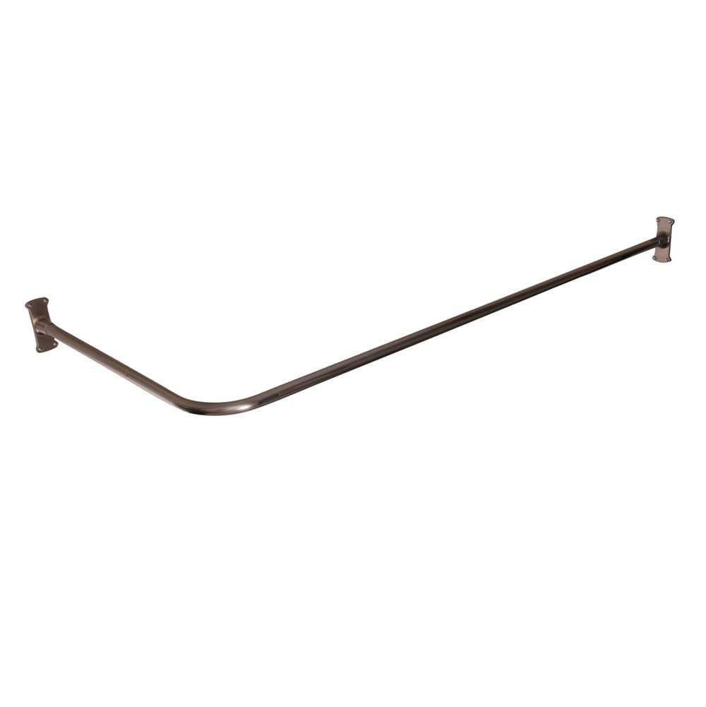 Barclay 4119-66 66 Corner Shower Curtain Rod With Flanges - Parent