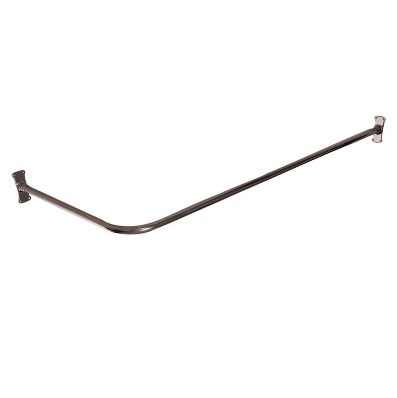 Barclay 4123-48 48 Corner Shower Curtain Rod With Flanges