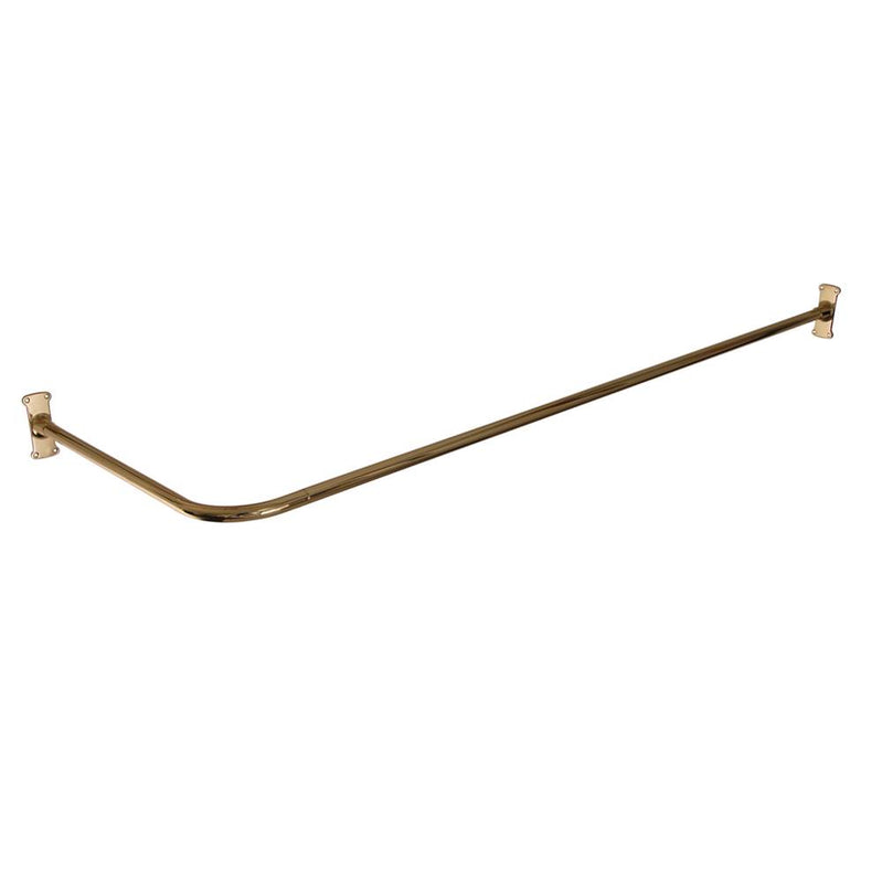 Barclay 4123-60 60 Corner Shower Curtain Rod With Flanges