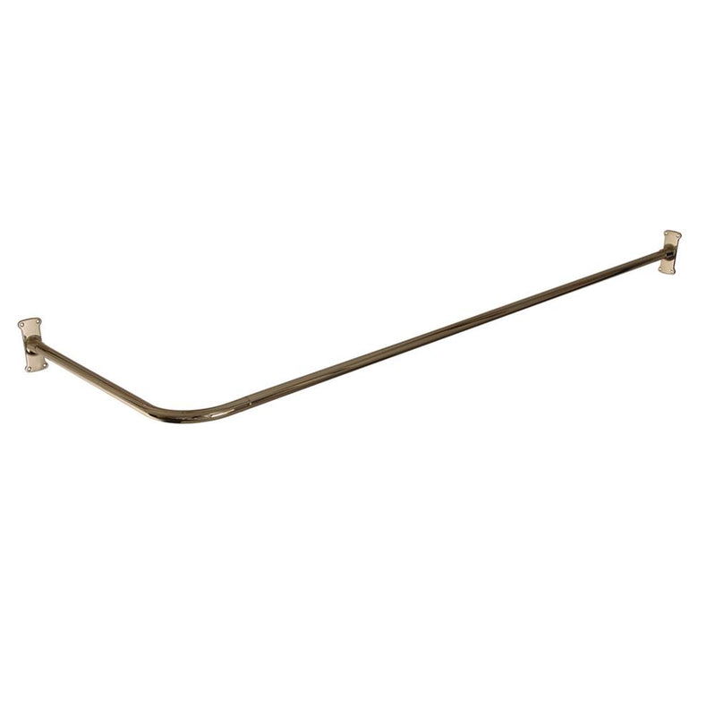 Barclay 4123-72 72 Corner Shower Curtain Rod With Flanges
