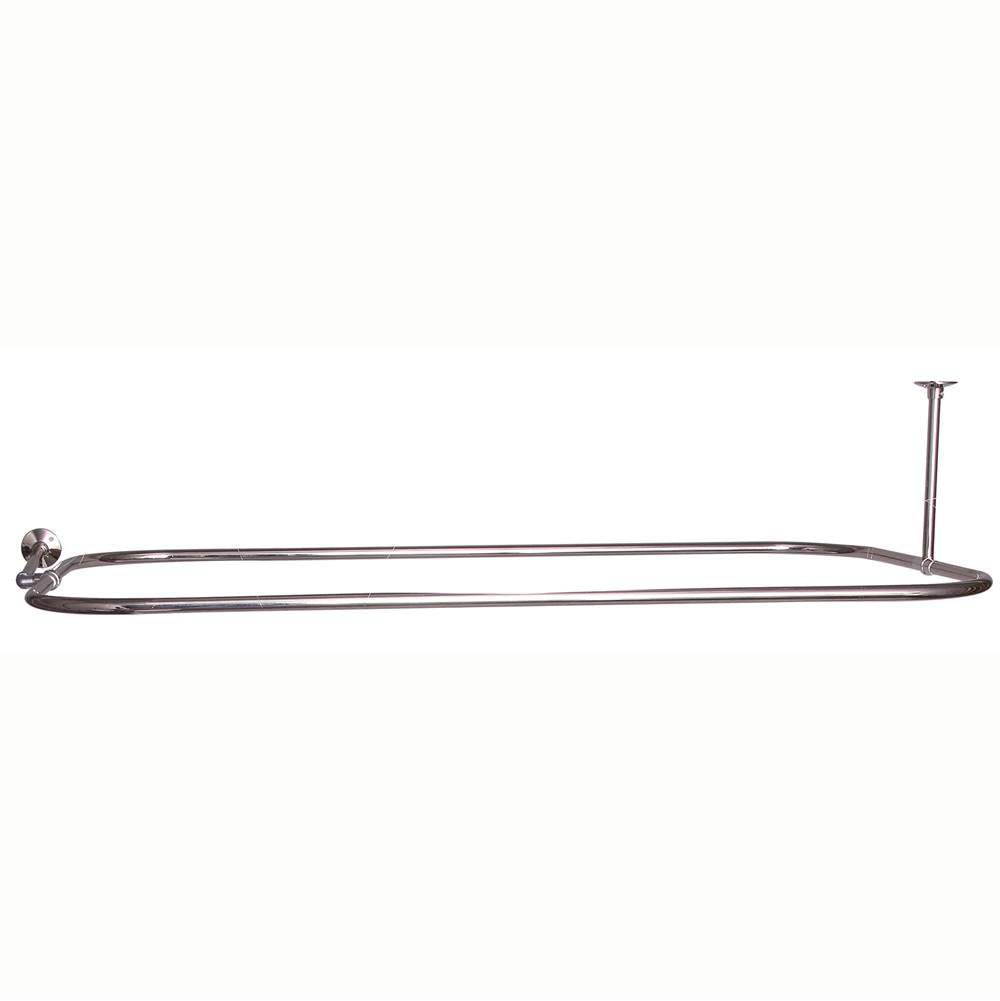 Barclay 4152-48 Rectangular Shower Rod With Side Sprt 48 x 24