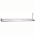 Barclay 4152-48 Rectangular Shower Rod With Side Sprt 48 x 24