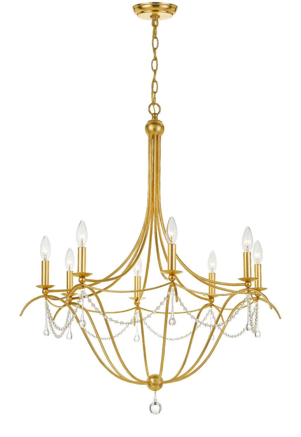 Crystorama 428 Metro 8 Light Crystal Beads Chandelier - Parent