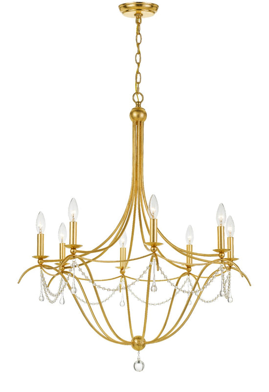 Crystorama 428 Metro 8 Light Crystal Beads Chandelier - Parent
